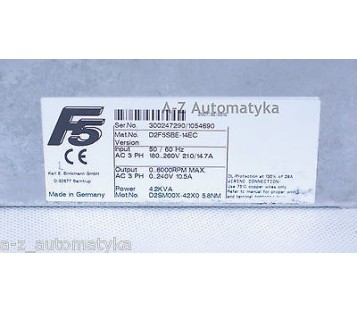 KEB F5 D2F5SBE-14EC 14F5MBE-15EA   AC3PH 180-260V 0-6000rpm 0-240V 10,5A 