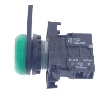 EATON MOELLER M22-LED-W M22LEDW LAMP, GREEN PLASTICK