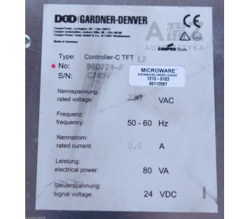 DGD GARDNER-DENVER M-PRO-400 TOUCH SCREEN COOPER TOOLS CONTROLLER-C TFT 960724-F