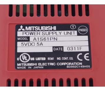 MITSUBISHI MELSEC POWER SUPPLY UNIT  A1S61PN A 1S61PN