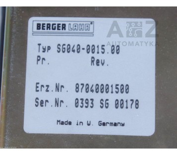 BERGER LAHR FT 2000 FT2000 FT-2000 62512000004  314.1 SG040-0015.00