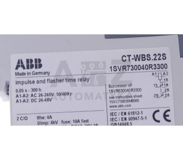 ABB CT-WBS CTWBS  CT-WBS.22S CTWBS22S 1SVR730040R3300 ! NEW !