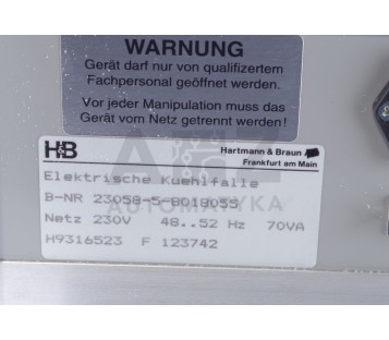 HARTMANN & BRAUN HARTMAN BRAUN 23058-5-8018055 COOLER, ELECTRIC COLD TRA