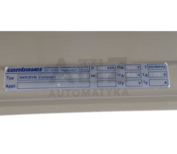 COONTRAVES VARIDYN COMPACT ADB/V220.60  ADBV22060 34kVA 400V 60A