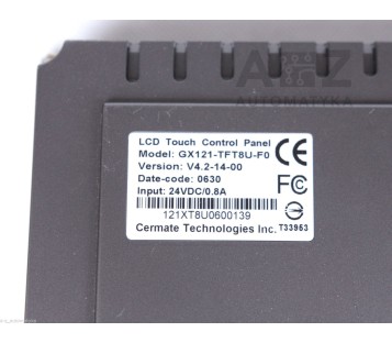 PEVIZZ: TOUCH PANEL GX121-TFT8U-F0 CERMATE TECHNOLOGIES with Windows CE .NET