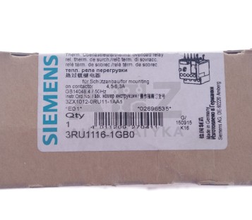 SIEMENS 3RU1116-1GB0  3RU11161GB0 ! NEW !