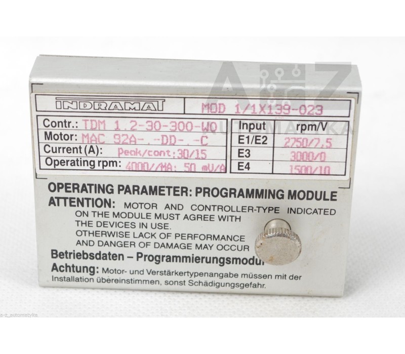 INDRAMAT MOD 1/1X139-023 MOD11X139023