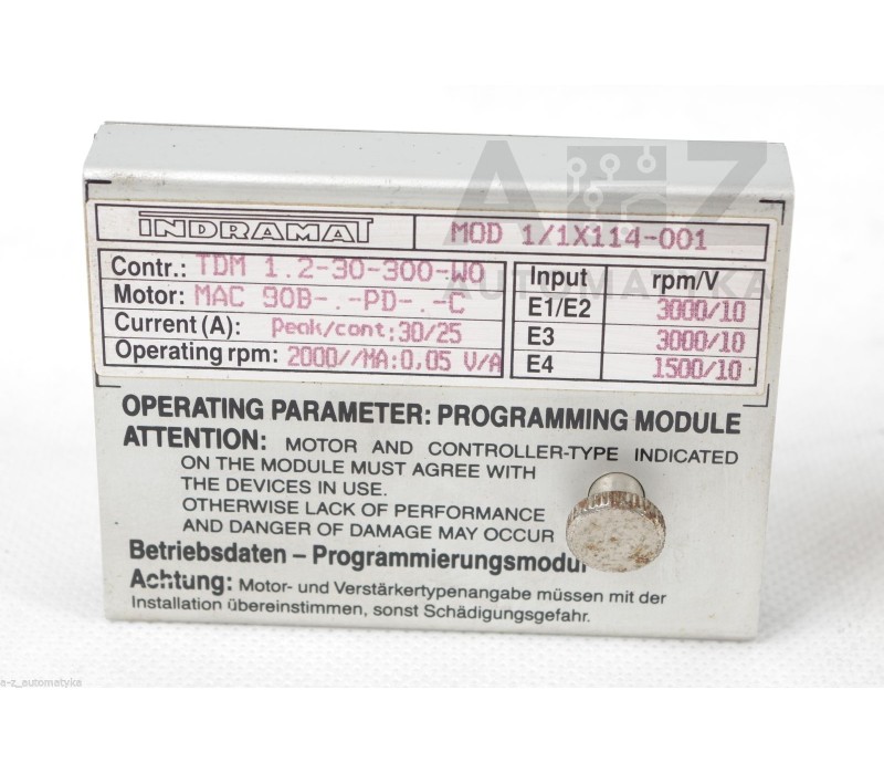INDRAMAT MOD 1/1X114-001 MOD11X114001