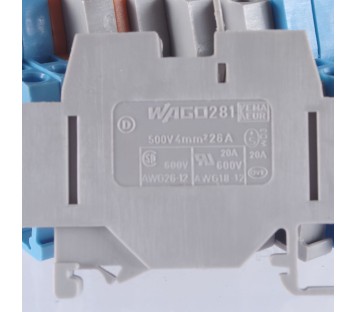 WAGO 281 500V 4MM TERMINAL BLOCK SET ! 24PCS !