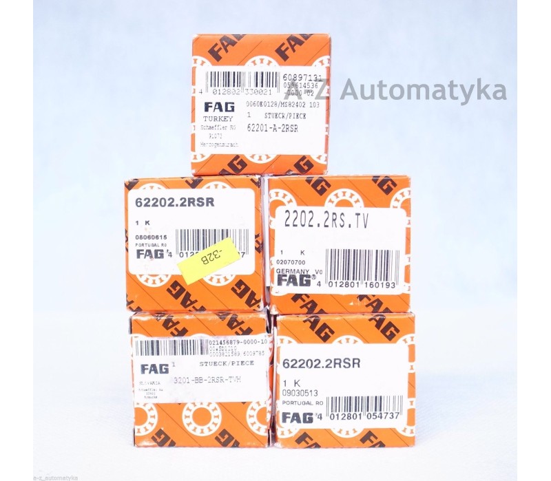 FAG BALL BEARING 2x 62202.2RSR 62201-A-2RSR 2202.2RS.TV 3201-BB-2RSR-TVH