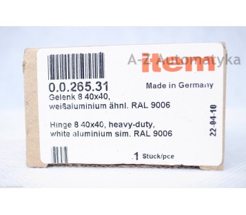 ITEM 0.0.265.31 Hinge 8 40x40, heavy-duty 