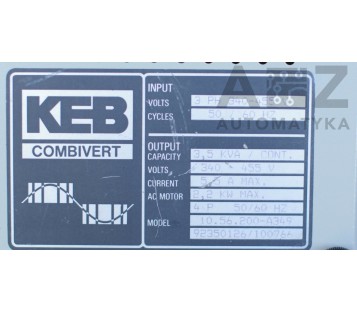 KEB: COMBIVERT 10.56.200  10.56.200-A349  2,2kW 5,5A ( Defect )