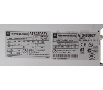 TELEMECANIQUE ATS48D62Y