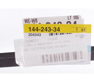WEIDMULLER 1865421000 144-243-34  SAIL-M12BW-7-(S)-10U  10.0M ! NEW !