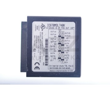 GE FANUC 12/24VDC 0.5A POS OUT 16PT  IC670MDL740K  