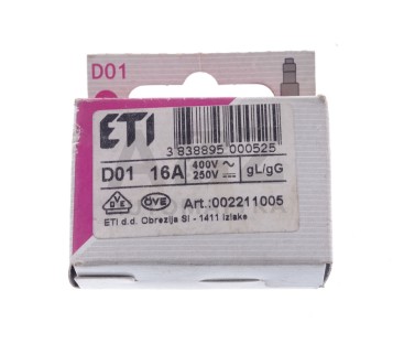ETI D01 16A 002211005 FUSE ! 10PCS ! NEW !