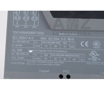 ABB PST60-600-70  PST6060070 1SFA894006R7000