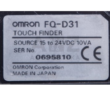 OMRON TOUCH FINDER  FQ-D FQD FQ-D31 FQD31 