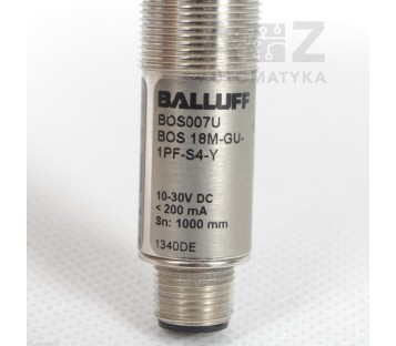 BALLUFF BOS007U BOS 18M-GU-1PF-S4-Y 18MGU1PFS4Y + OPTICAL FIBER CABLE