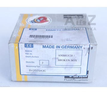 PARKER SV20ZSA3C 2pcs FLUID CONNECTORS BULKHEAD UNION ! NEW !