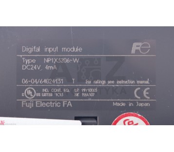 FUJI NP1X3206-W NP1X3206W DIGITAL INPUT MODULE