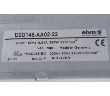 EBM D2D146-AA02-22 D2D146AA0222 