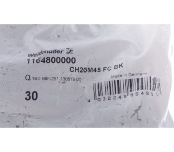 WEIDMULLER CH20M45 FC BK 2010  1164800000 modular component housing, ! NEW !
