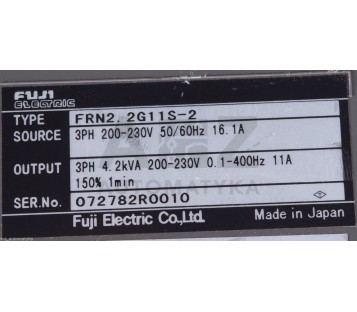 FUJI ELECTRIC FRN2.2G11S-2  FRN22G11S2