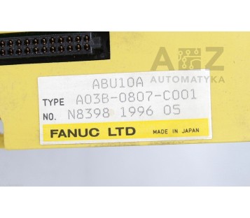 GE FANUC ABU10A A03B-0807-C001 A03B0807C001 RACK