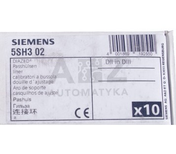 SIEMENS 5SH3 02 5SH302  DIAZED LINER ! 10PCS  ! NEW !