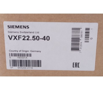 SIEMENS VXF22.50-40 VXF225040 3 port valve flanged PN6 DN50 kvs 40 SAX S ! NEW !