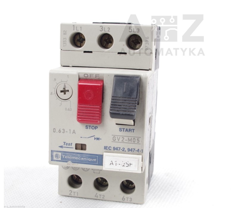 TELEMECANIQUE GV2-M05 GV2M05  0.63-1A  IEC 947-2, 947-4-1