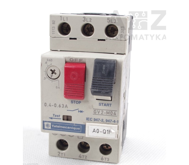 TELEMECANIQUE GV2-M04 GV2M04 IEC 947-2, 947-4-1