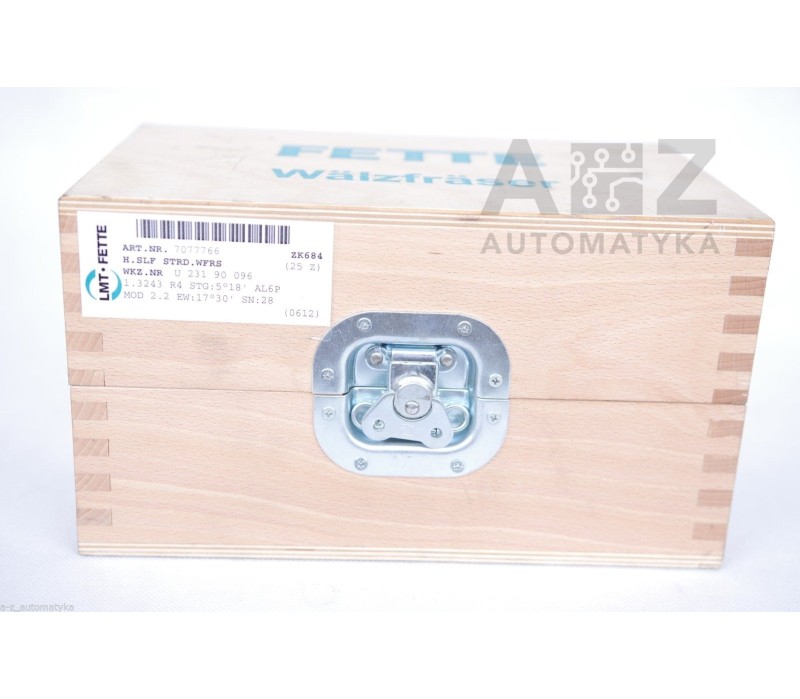 LMT FETTE WÄLZFRÄSER 7077766 U23190096 ROLLER/CYLINDER CUTTER hob cutter ! NEW !