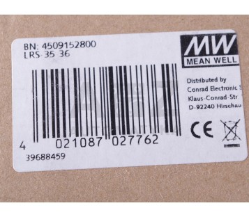 MW MEAN WELL LRS-35-36  LRS3536   ! NEW !