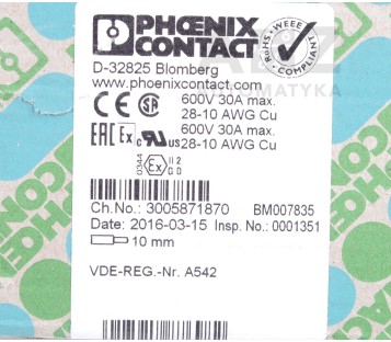 PHOENIX CONTACT STS 4 BU STS4BU 30 36 43 7 3036437 50PCS   ! NEW !