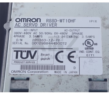 OMRON AC SERVO DRIVER R88D-WT10HF R88DWT10HF 