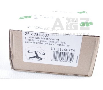 WAGO 784-607 784607 51160774 2-conductor ground terminal block ! 25PCS ! NEW !