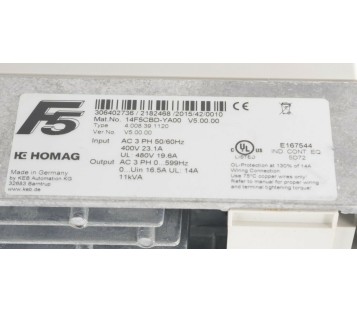 HOMAG KEB 14F5CBD-YA00 14.F5.CBD-YA00  ! NEW ! 