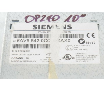 SIEMENS 6AV6 542-0CC10-0AX0 OP270KEY-10 CSTN  6AV6 5420CC100AX0 