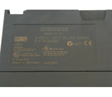 SIEMENS 6ES7 321-1BL00-0AA0 6ES73211BL000AA0 