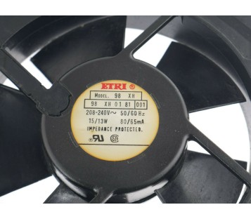 ETRI 98 XH 98XH 98 XH 01 8198XH0181 208-240V AC FAN