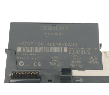 SIEMENS 6ES7 138-4CB10-0AB0 PM-E 6ES71384CB100AB0 