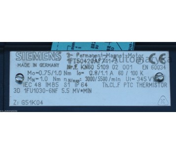 SIEMENS: 1FT50420AF711-Z