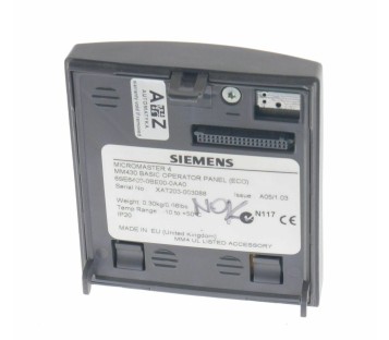 SIEMENS 6SE6400-0BE00-0AA0 MM430 BASIC MICROMASTER