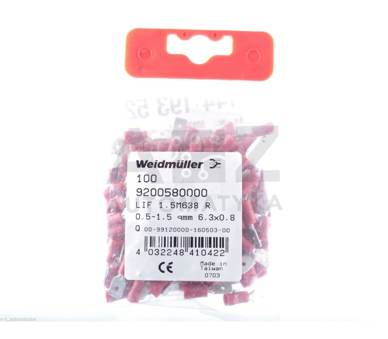 WEIDMULLER 9200580000 LIF 1,5M638 R 0,5-1,5 6,3X0,8  ! 100PCS ! NEW ! 