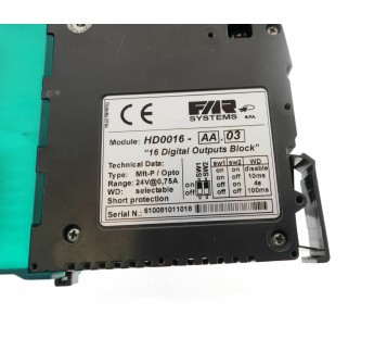 FAR HD0016-AA.03 HD0016AA03 16 DIGITAL OUTPUTS BLOCK