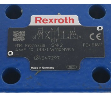 REXROTH 4 WE 10 J33/CW110N9K4 R900592338 ! NEW ! 