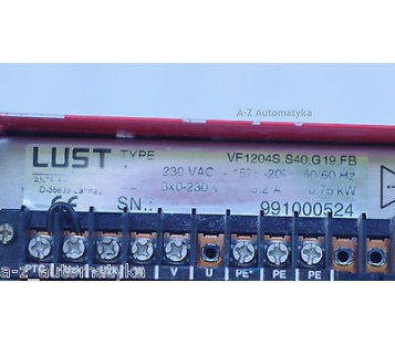 LUST VF1204S S40 G19 FB  0.75kW 3.2A 