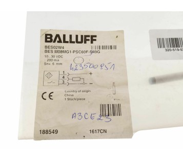 BALLUFF BES02W4  BES M08MG1-PSC60F-S49G ! NEW !